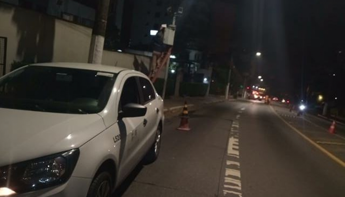 Ipem-SP verifica radares na Avenida Giovanni Gronchi, região sul da capital